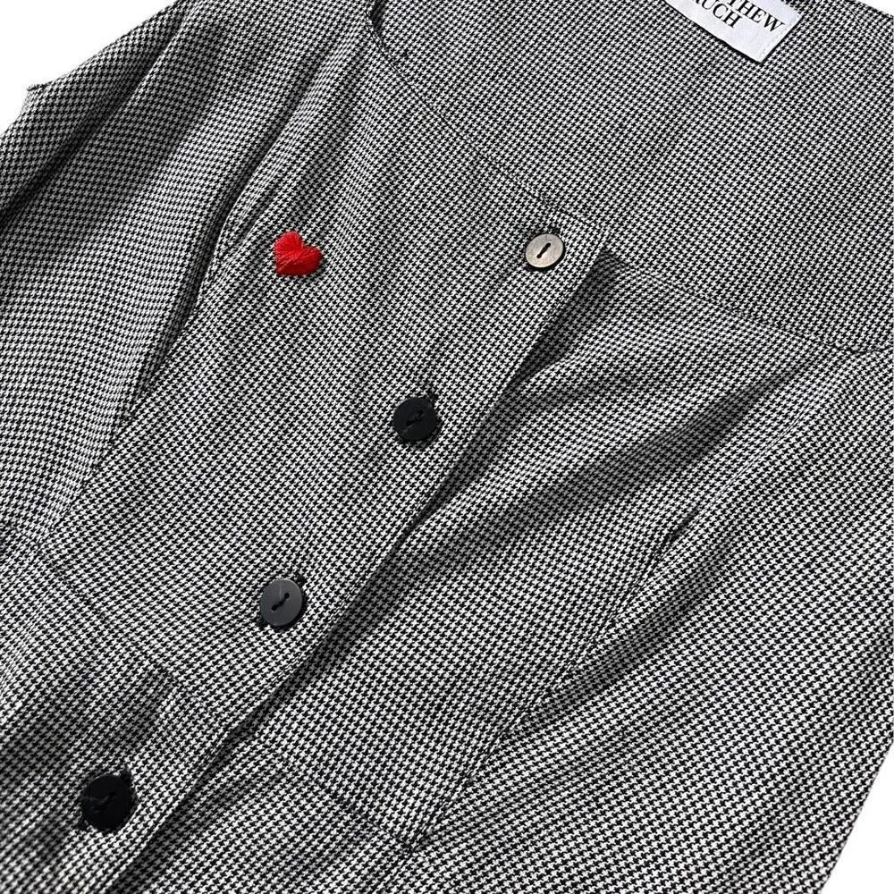 MATTHEW BRUCH Apron Mini‎ Dress in Black Repaired Size M - Image 9