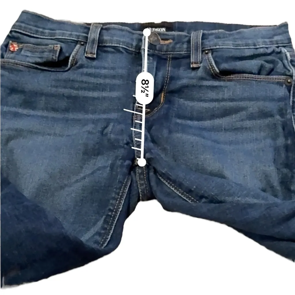 Hudson Harkin Super Skinny Mid Rise Rolled Hem Cropped Jeans Sz‎ 26 - Image 14