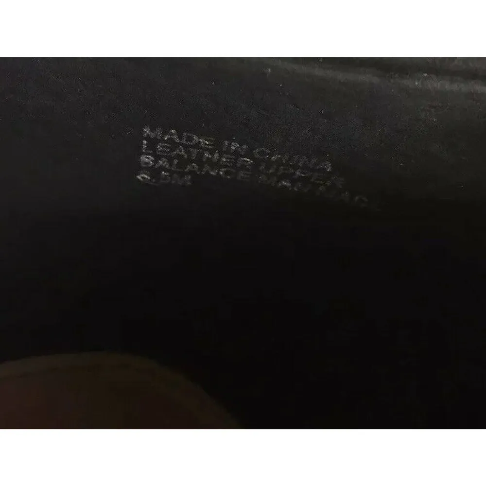 H by Halston Black Camel Brown Leather Peep Toe High Heel Stiletto Pumps Sz 8.5 - Image 7