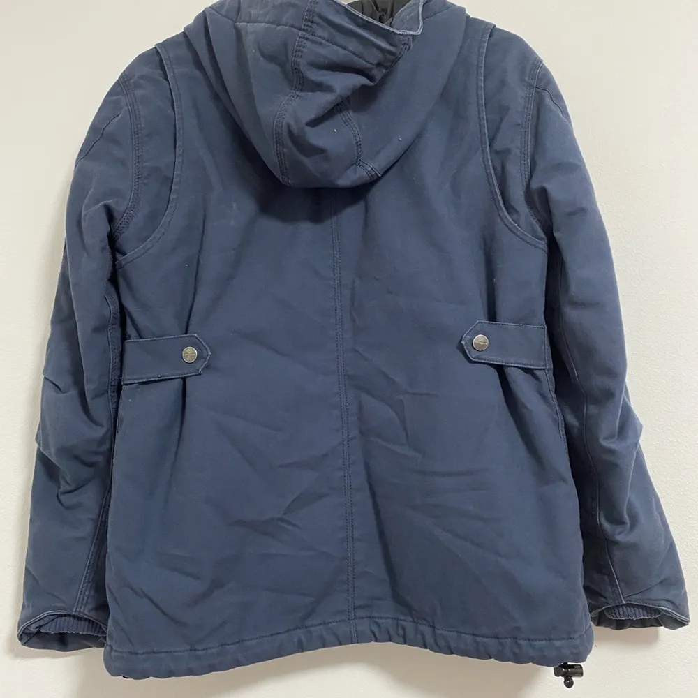 Carhartt Dark Blue Hooded Coat - Image 7