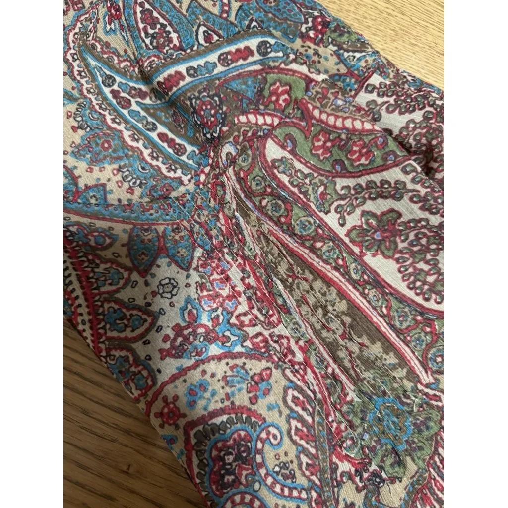 Ana A New Approach Women‎ Sleeveless Tank Top Size S Petite Paisley Light Zipper - Image 11