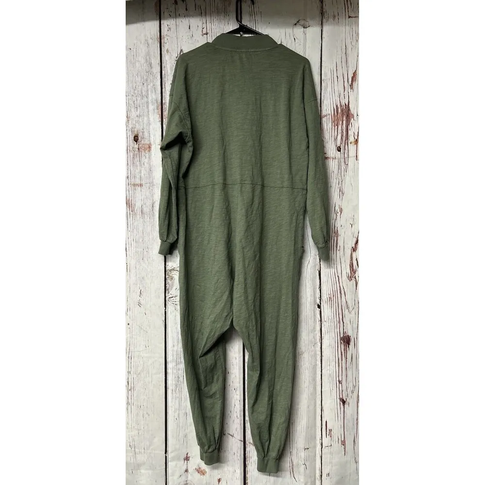 Free People Just Because Oversized Pocket One Piece Jumpsuit - Green / Size XS - Image 5
