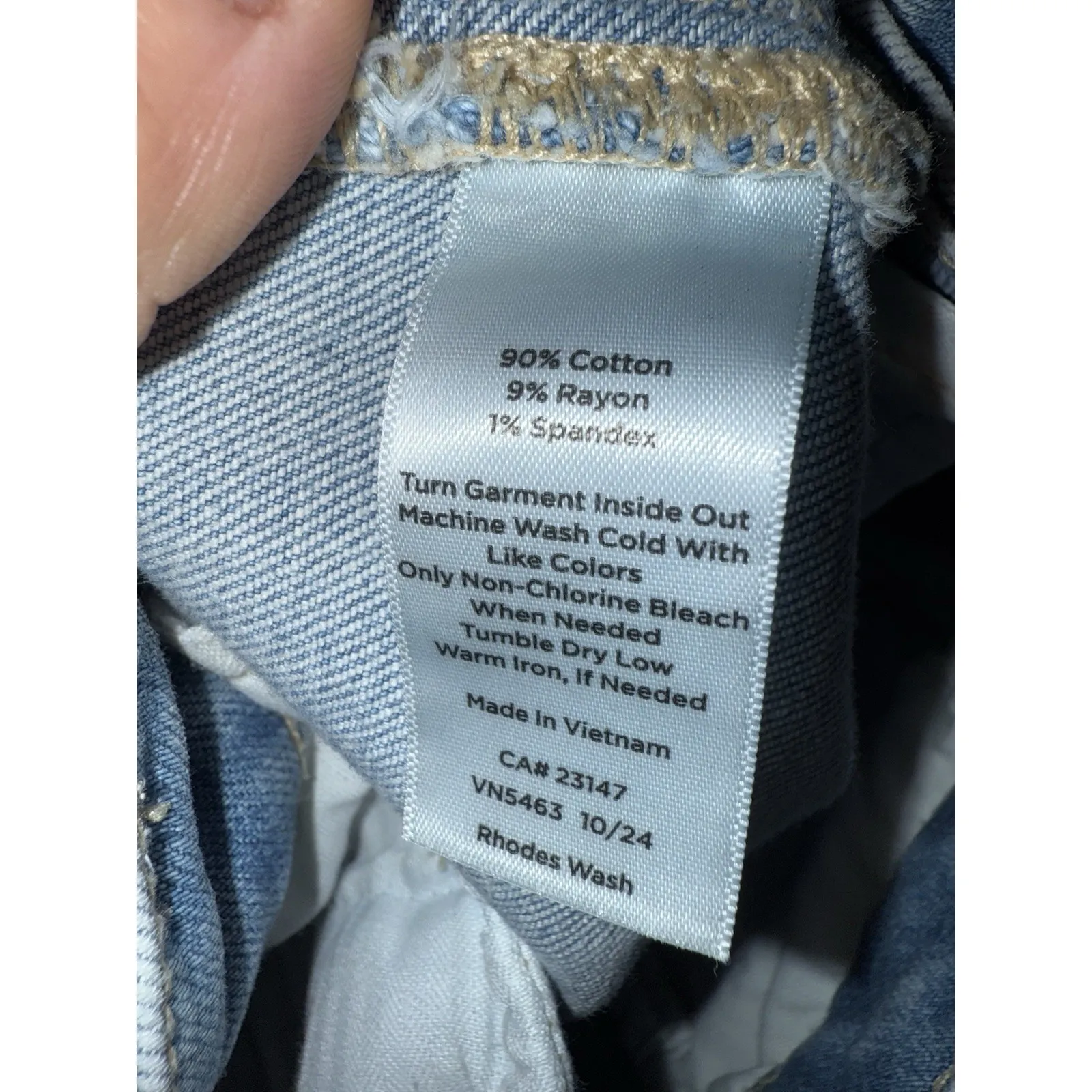 Talbots Women's Sz 4P 4 Petite Wide Leg Crop Jeans Denim Rhodes‎ Wash EUC - Image 4