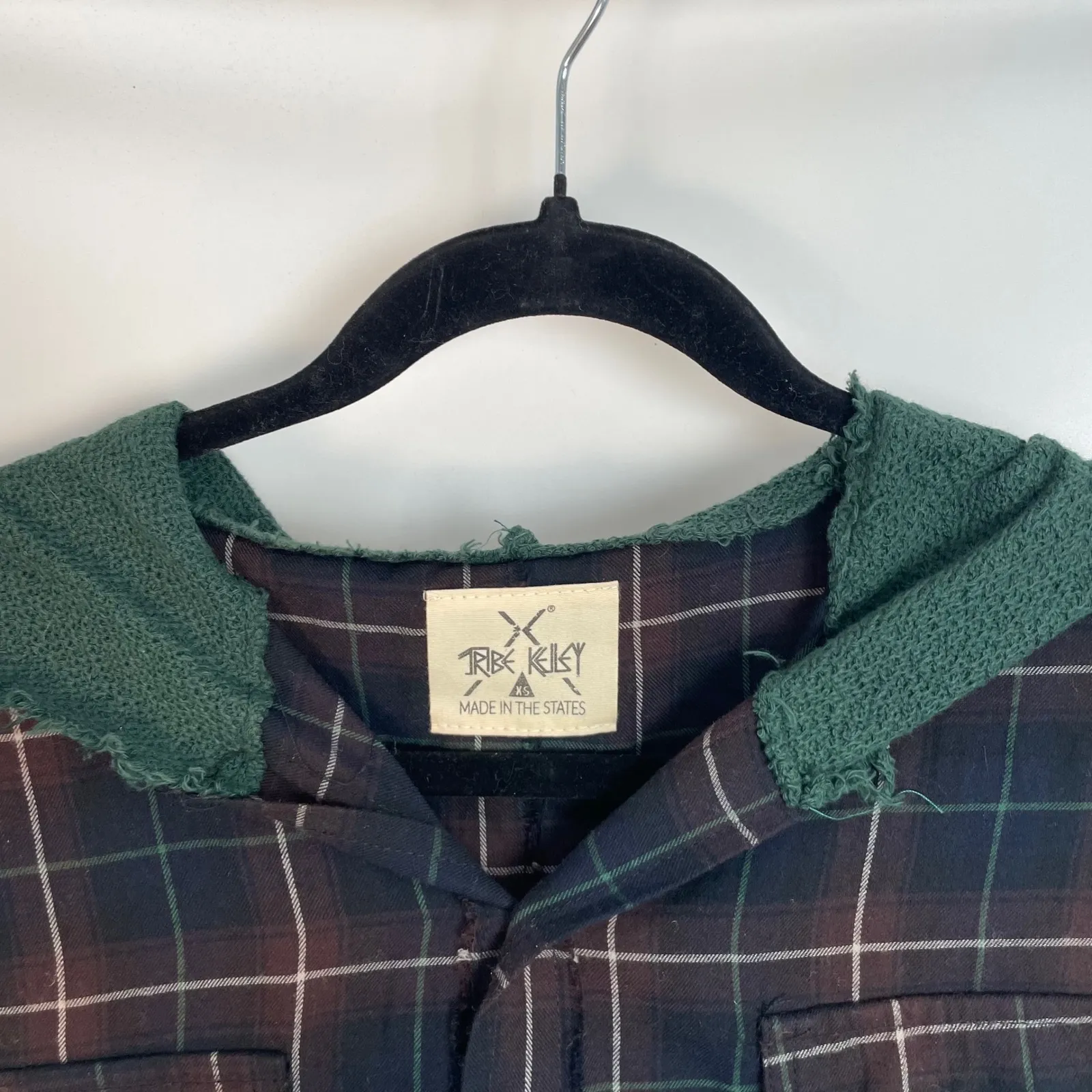 Tribe Kelly Women's Multicolor Plaid Flannel Button Up Gorpcore Fall Size XS Blue - Image 6