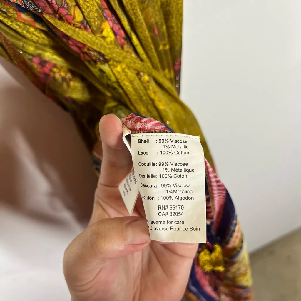 Anthro BHANUNI Citron Embroidered Maxi Dress Size 2X - Image 14