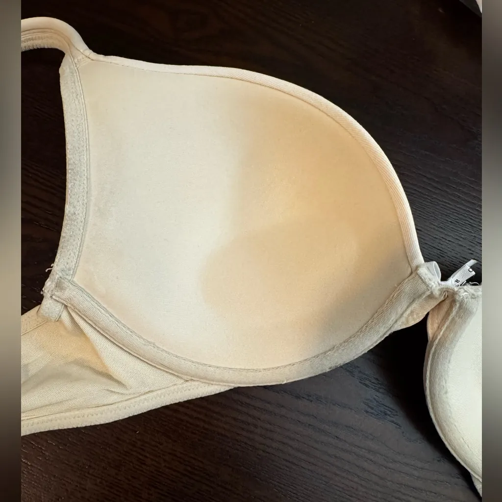 Cacique Beige Boost Plunge Push Up Underwire T-shirt Bra size 40B - Image 2