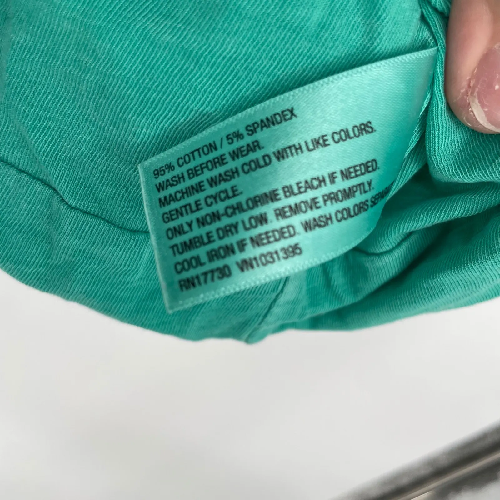 Mossimo Supply Co Teal Ruched Strapless Tube Top Size S Cotton Blend Green - Image 4