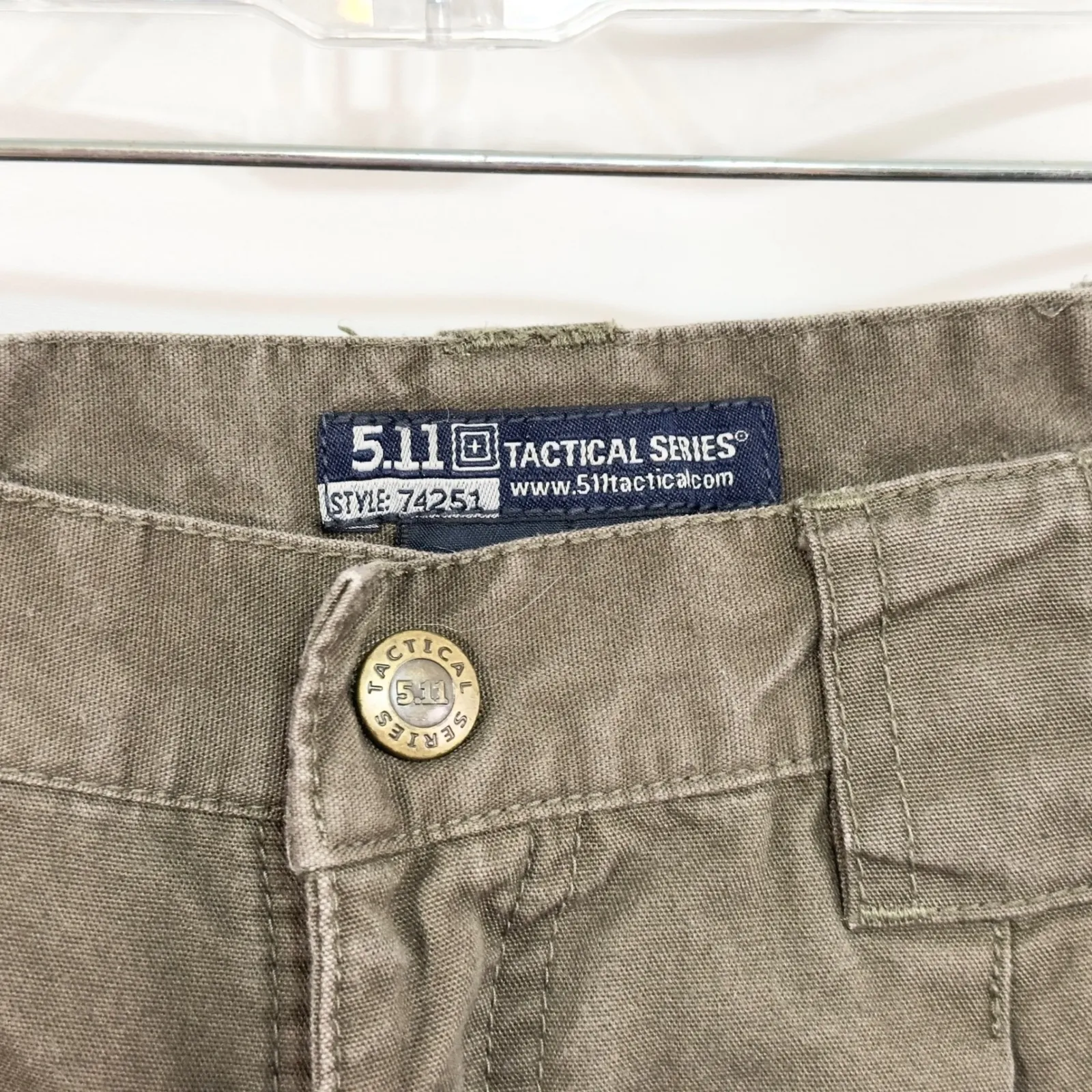 5.11 Tactical Series Size 28 Cargo Pants Utility Workwear Olive Green 1456 - Image 10