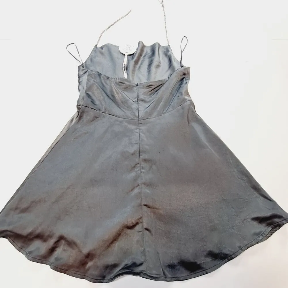 MORE TO COME Talia Diamond Dress in Grey Medium Gray - Image 10