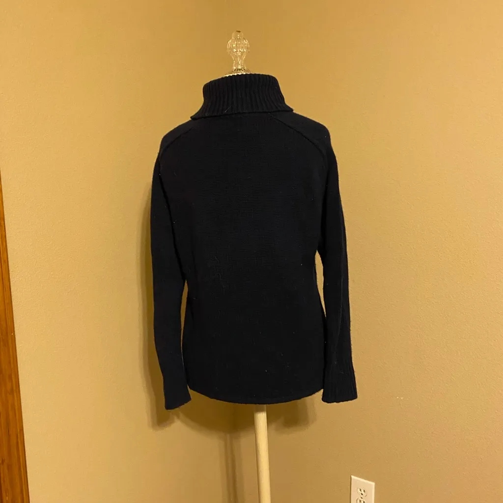 💜 Golden Aritzia cashmere navy sweater - Image 3