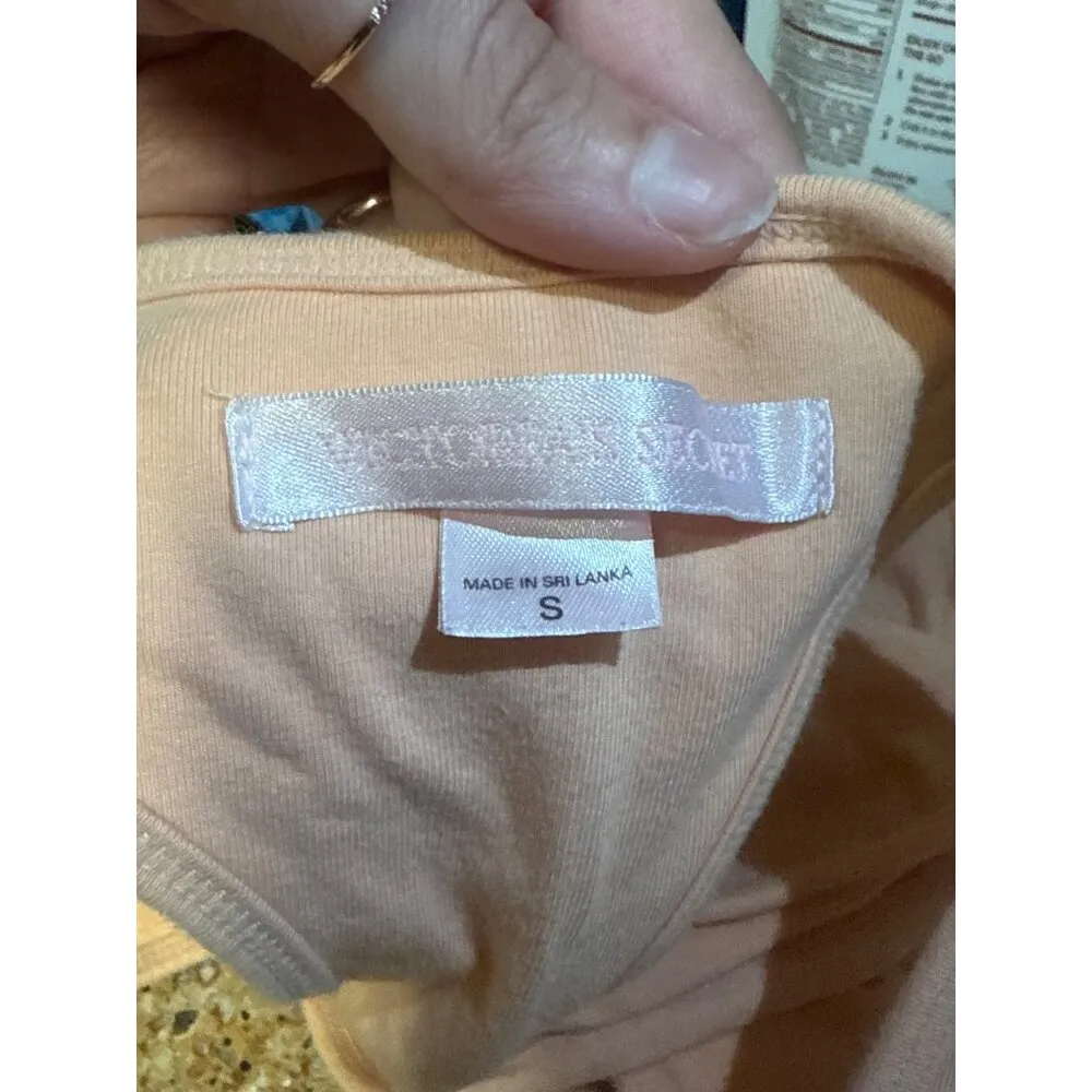 Victorias Secret Sport Pink Racerback Tank Top S Cotton & Spandex - Image 4