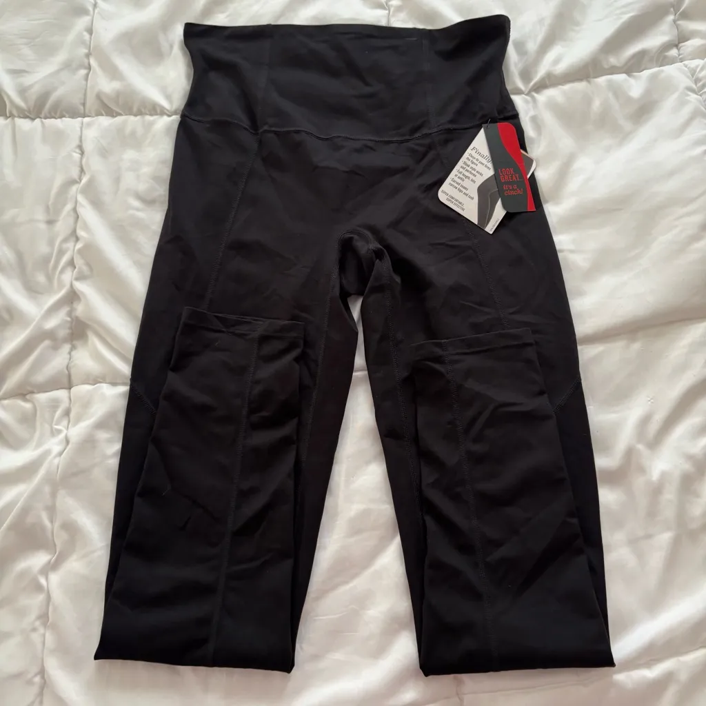 Spanx by Sara Blakely Women’s Look at Me Now Seamless Leggings Black Size XL NWT - Image 5