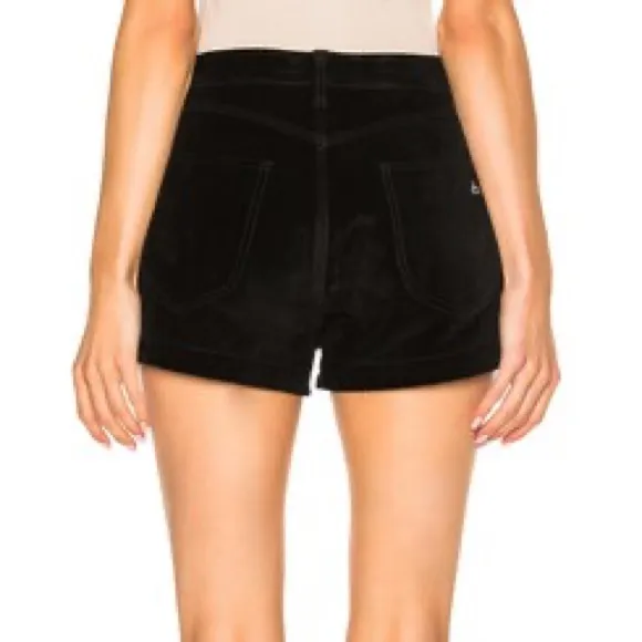 MOVING SALE Rag & Bone Lou Short Black High Waist Calf Leather Shorts - Image 4