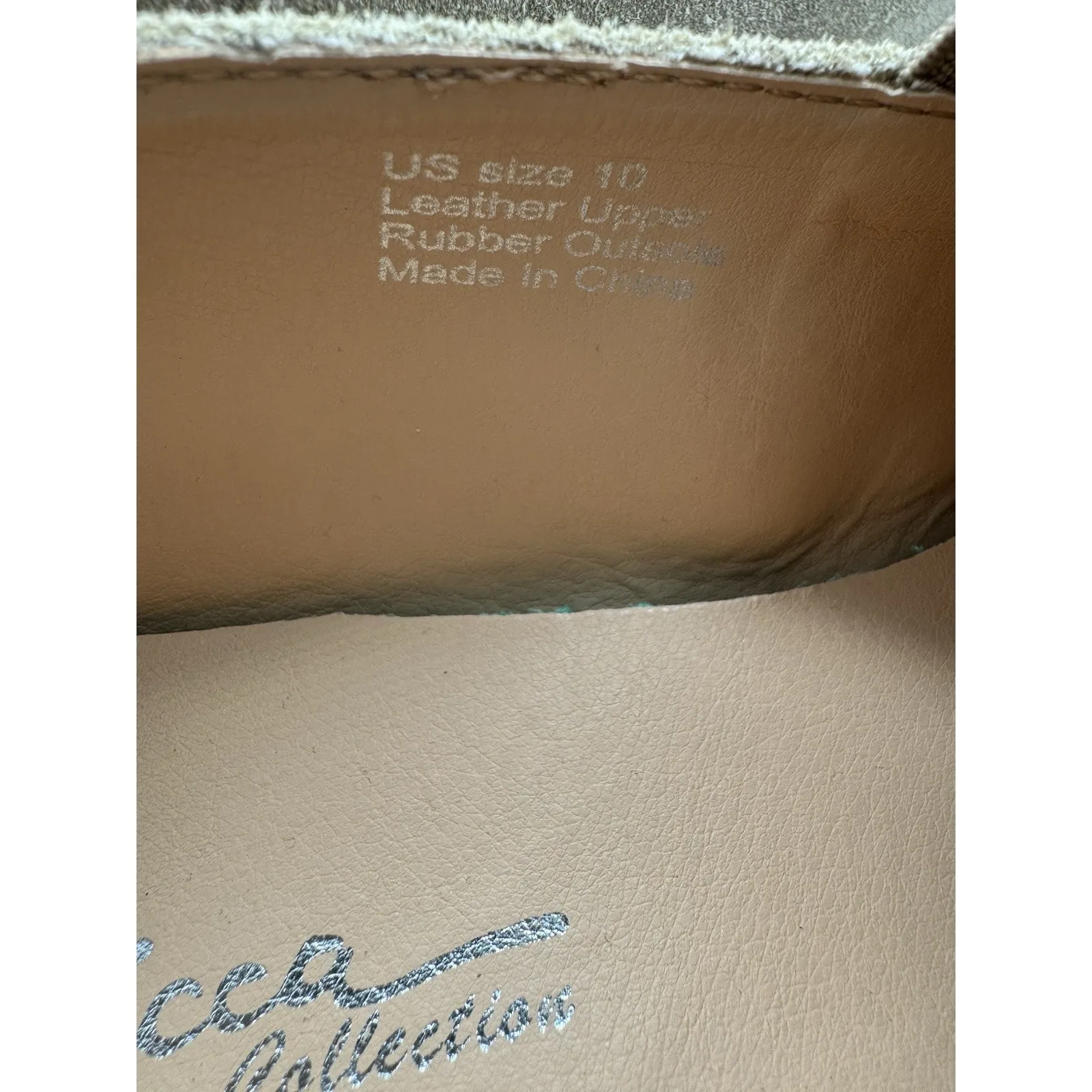 Sbicca Beige Leather Nisland Slip On Loafers Womens Size 10 Shoes - Image 11