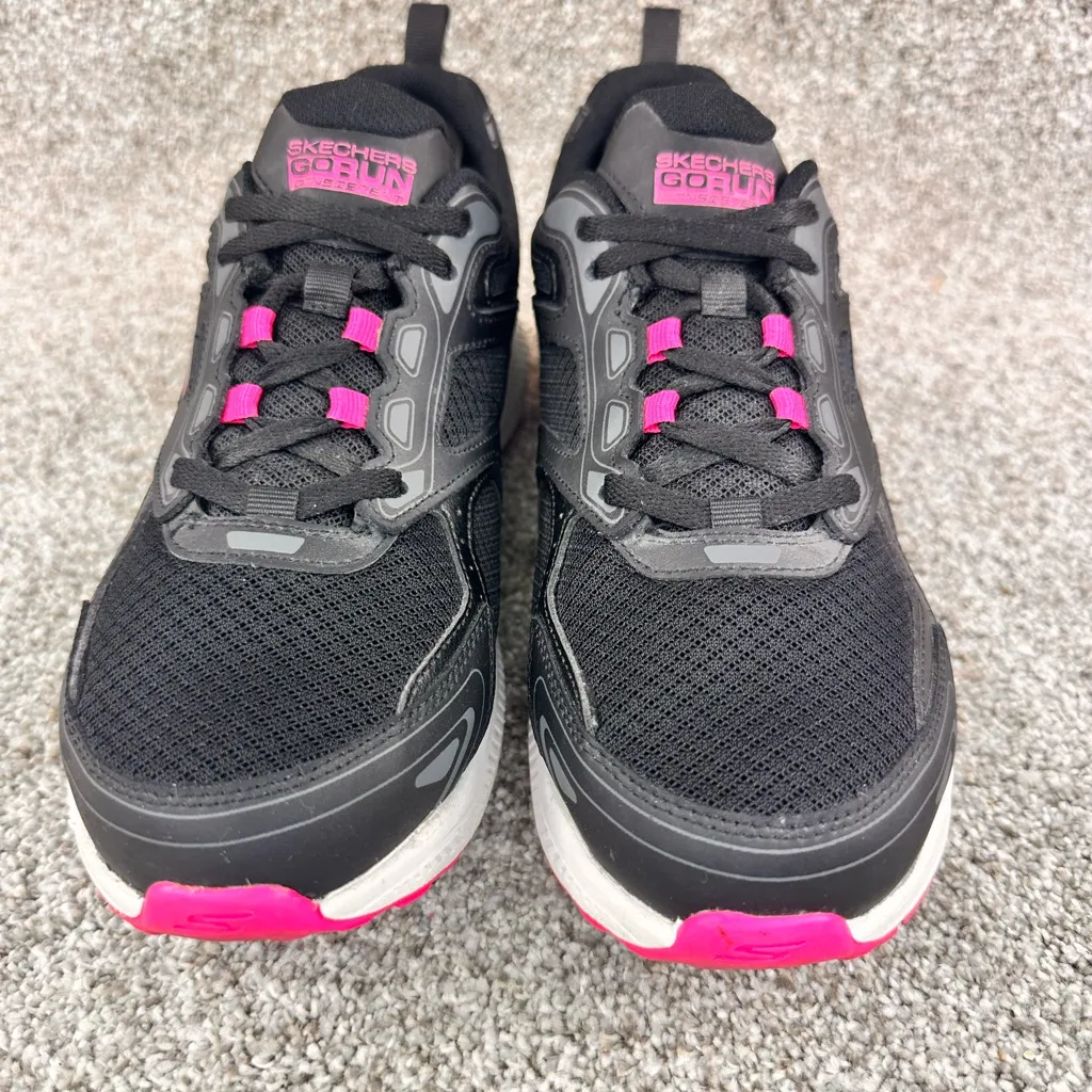 Women's Skechers Go Run Consistent Running Shoes US-9 Black/Pink 128075/BKPK - Image 2