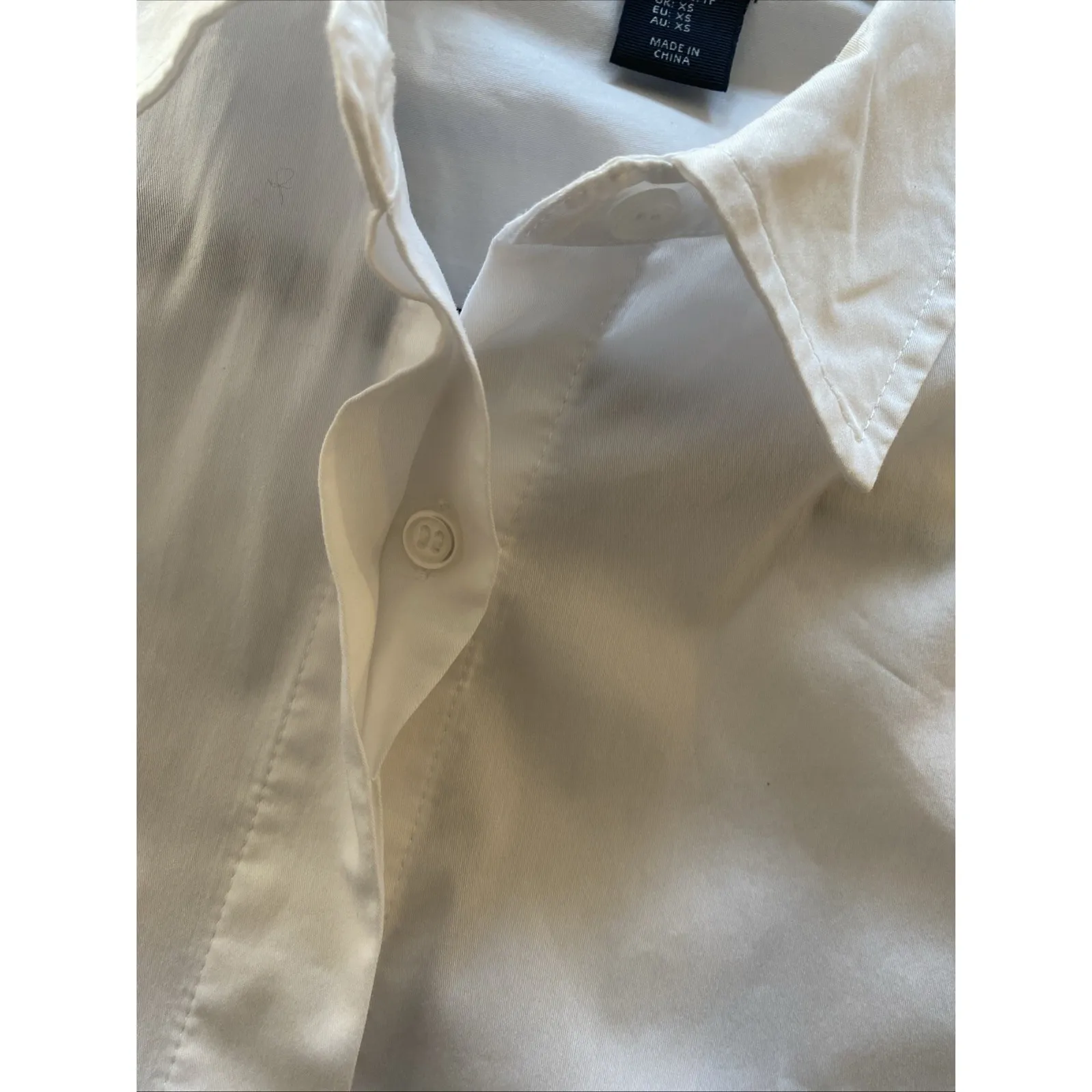 Christian LaCroix Womens XS White Top Floral Embroidery Luxury Clean - Image 7