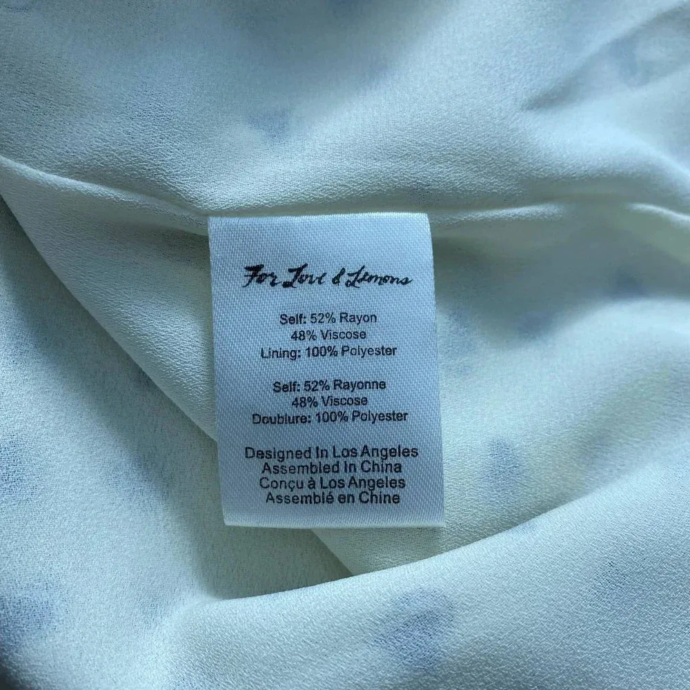 For Love‎ & Lemons Sweetheart Mini Dress Creme Heart Print Size US Medium - Image 13