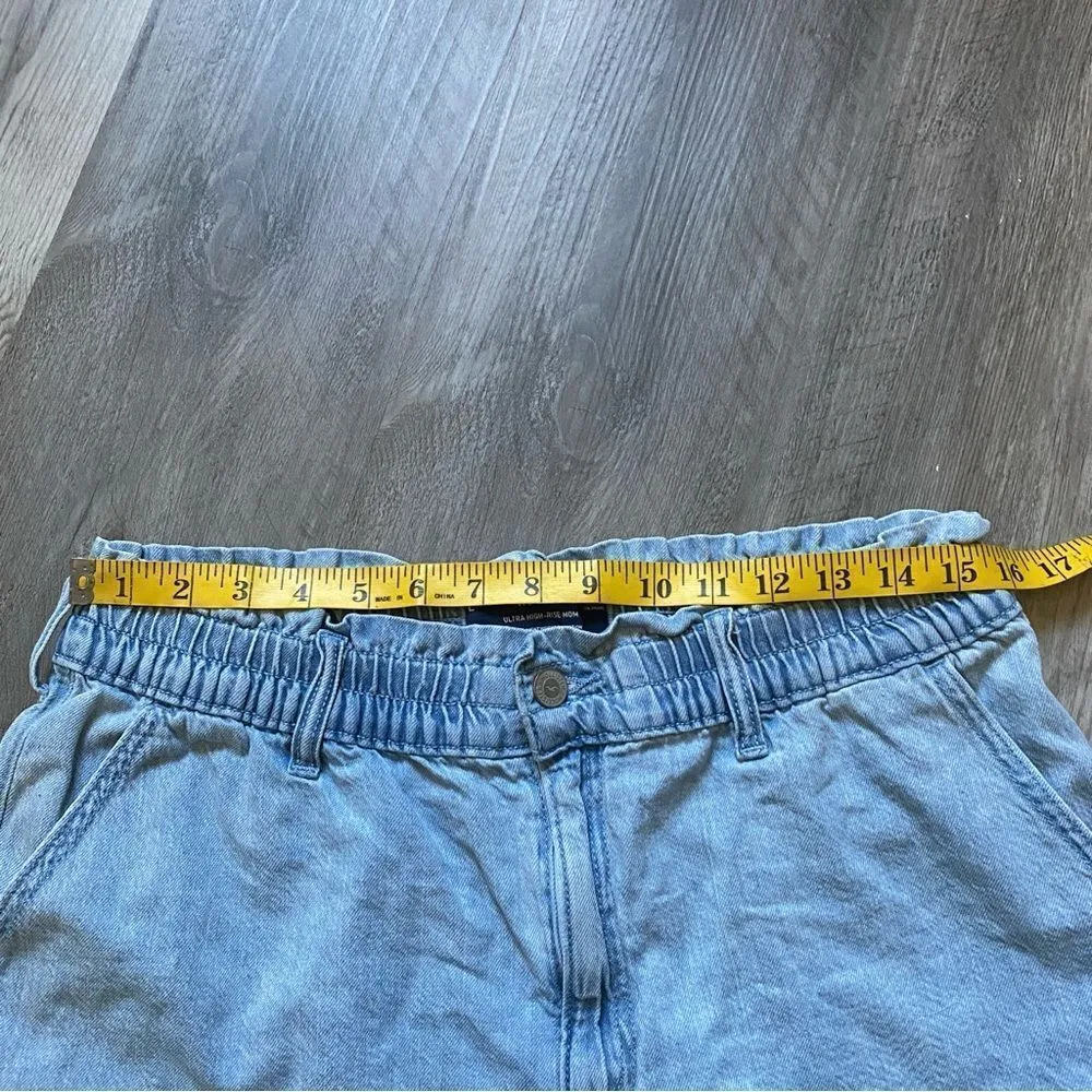 Hollister Ultra High Rise Mom Short Large Paper Bag Waist - Image 7