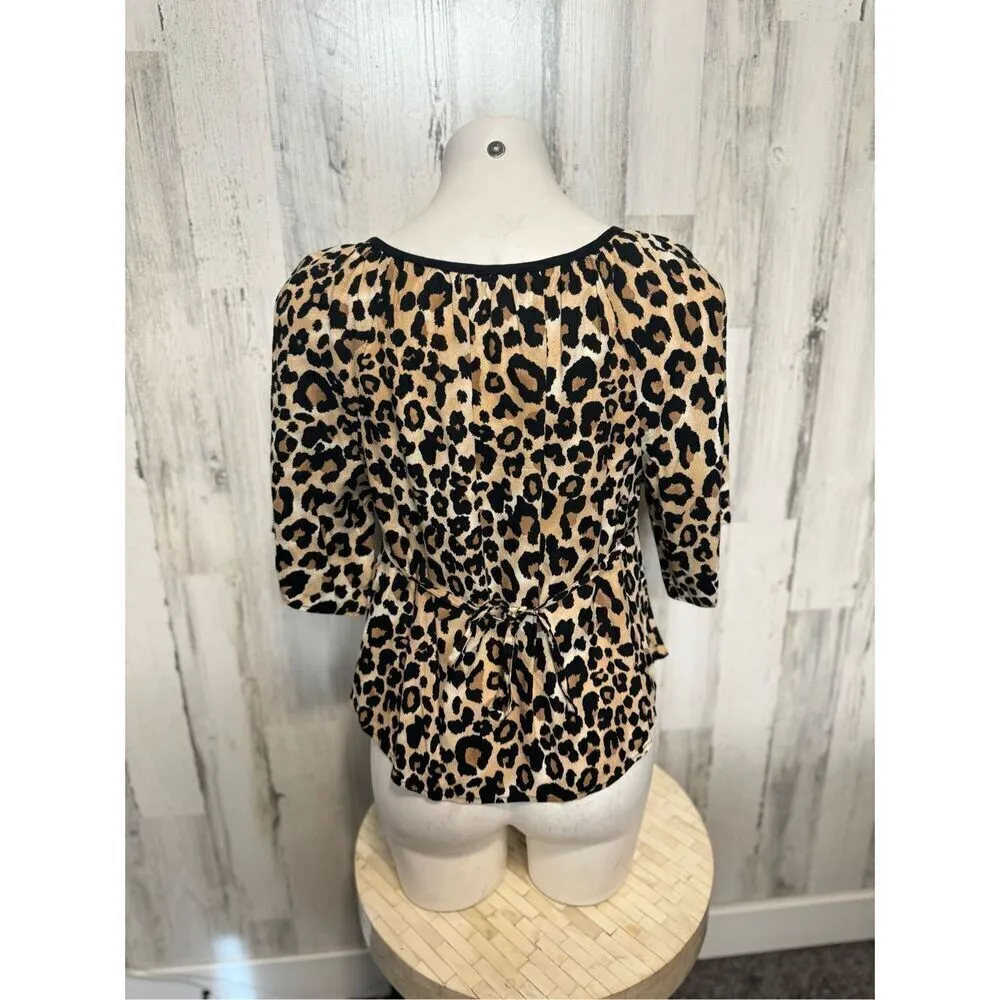 Cheetah blouse Tan - Image 2