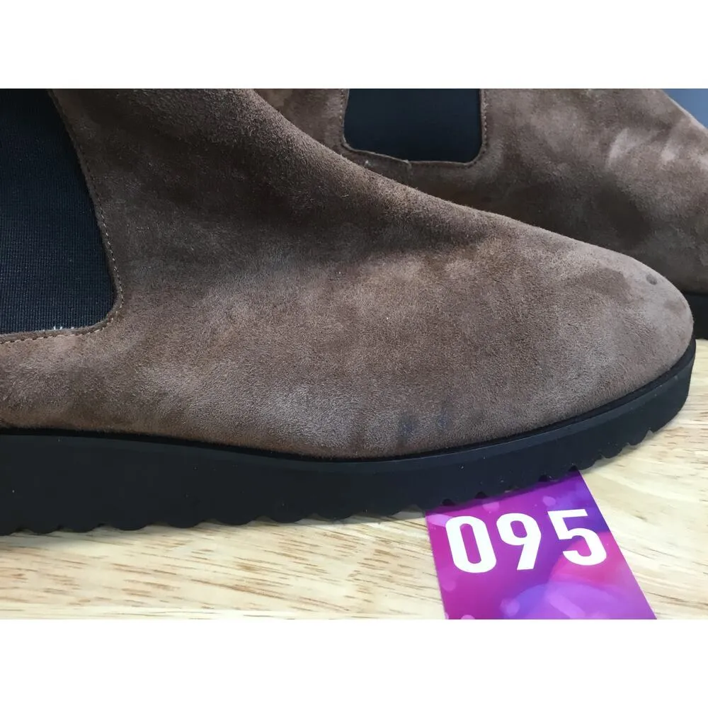 Amalfi by Rangoni Enrico Chelsea Boots Womens 12M Brown Suede Ankle Round Toe Size 12 - Image 8