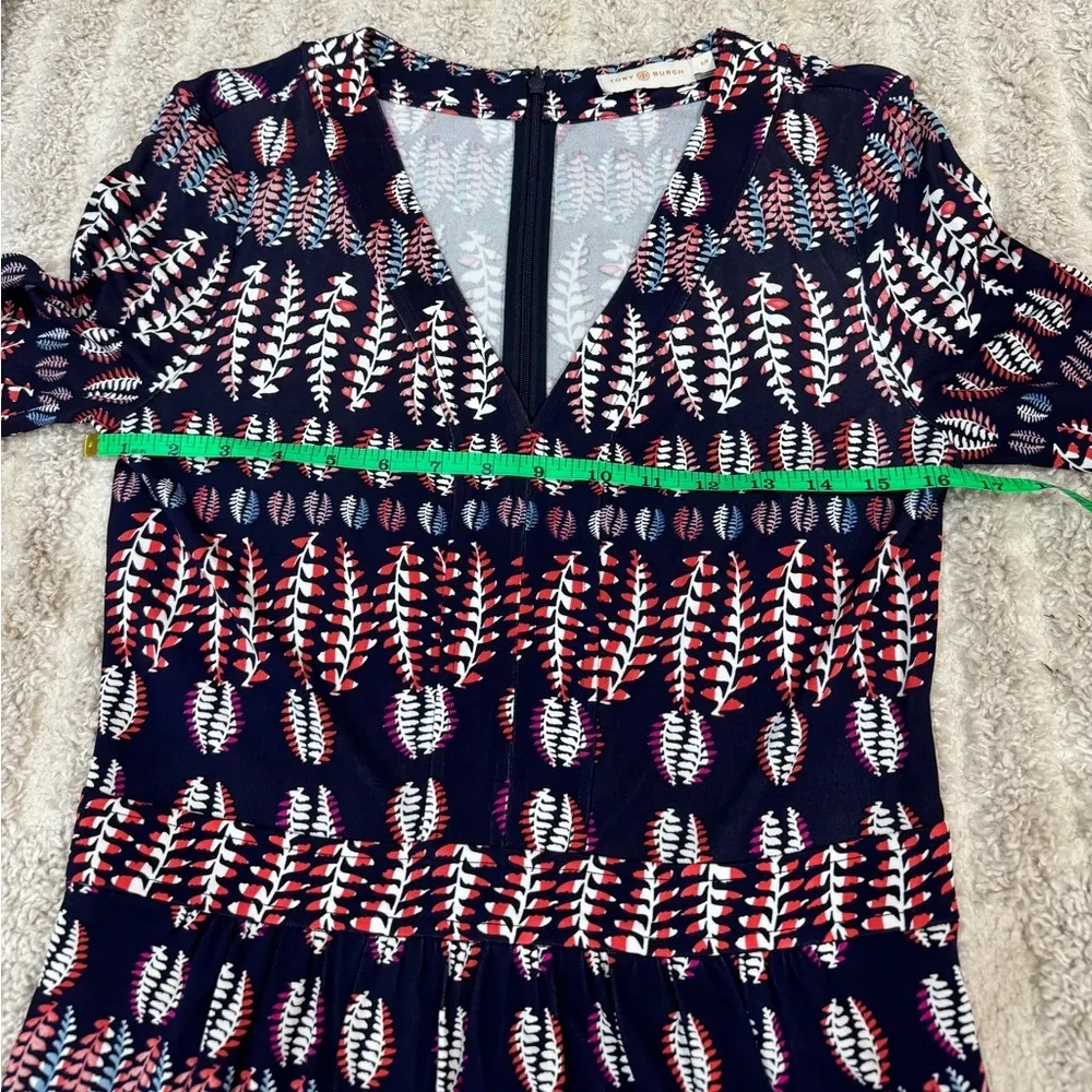 Sheath dress long 3/4 sleeves v-neck above knee business professional - Image 11