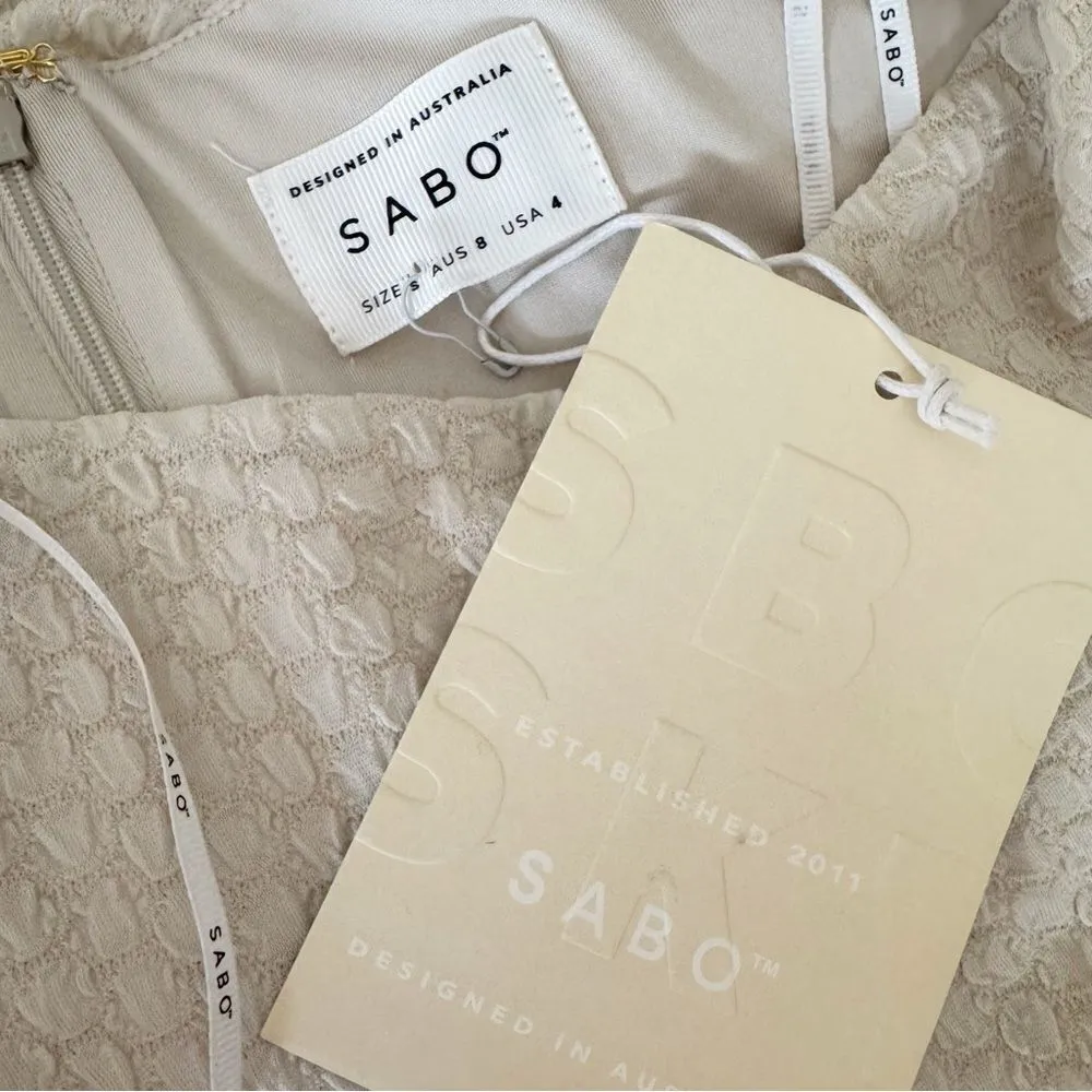 NWT SABO Maiden Textured Midi Maxi Skirt in Cream Size Small - Image 11