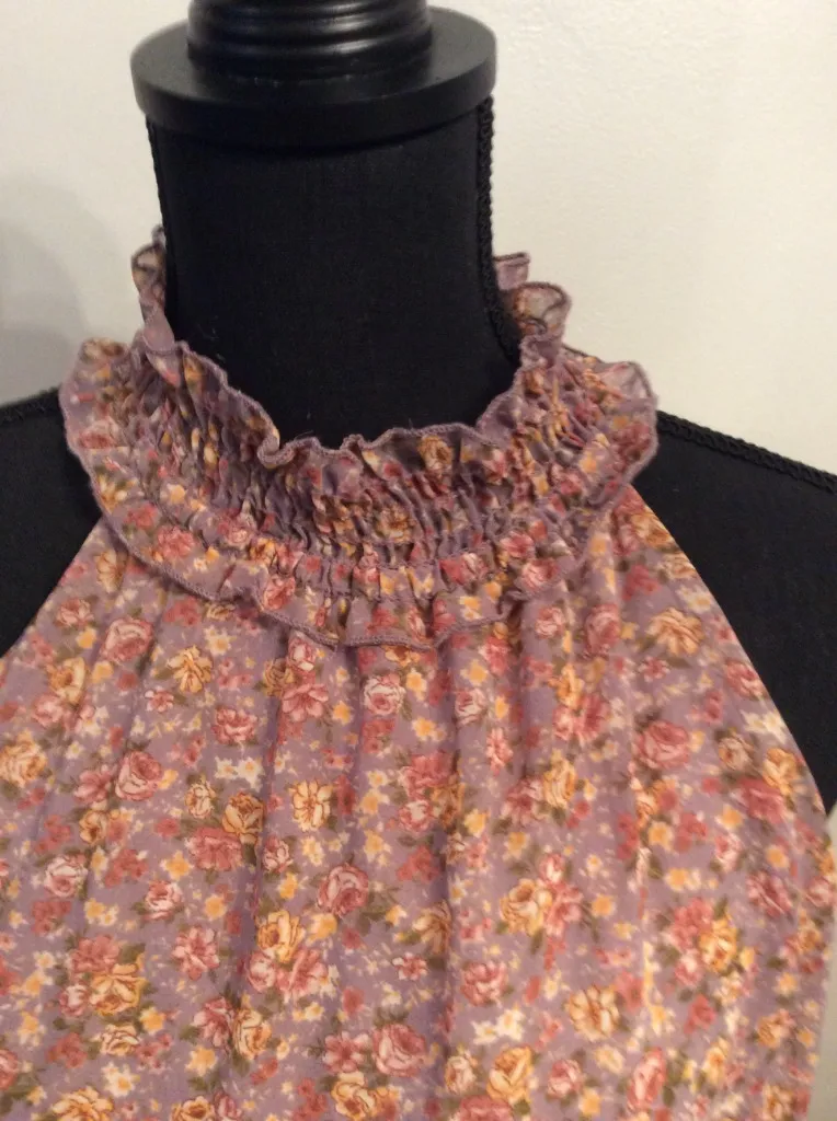 Floral Sleeveless High Smocked  Girlcore Cottage M Romantic West Kei - Image 3