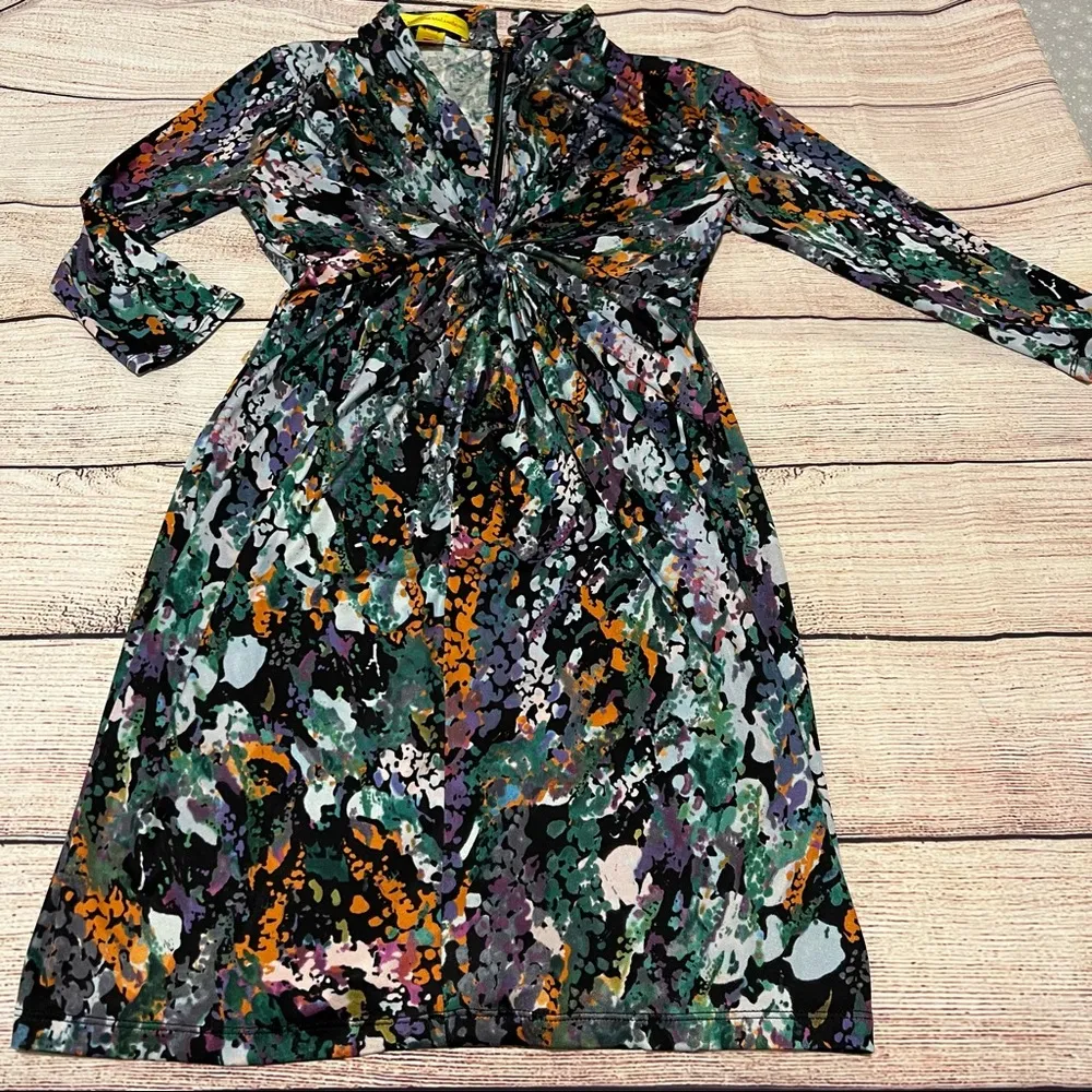 Catherine Malandrino Women Green Casual Dress S - Image 2