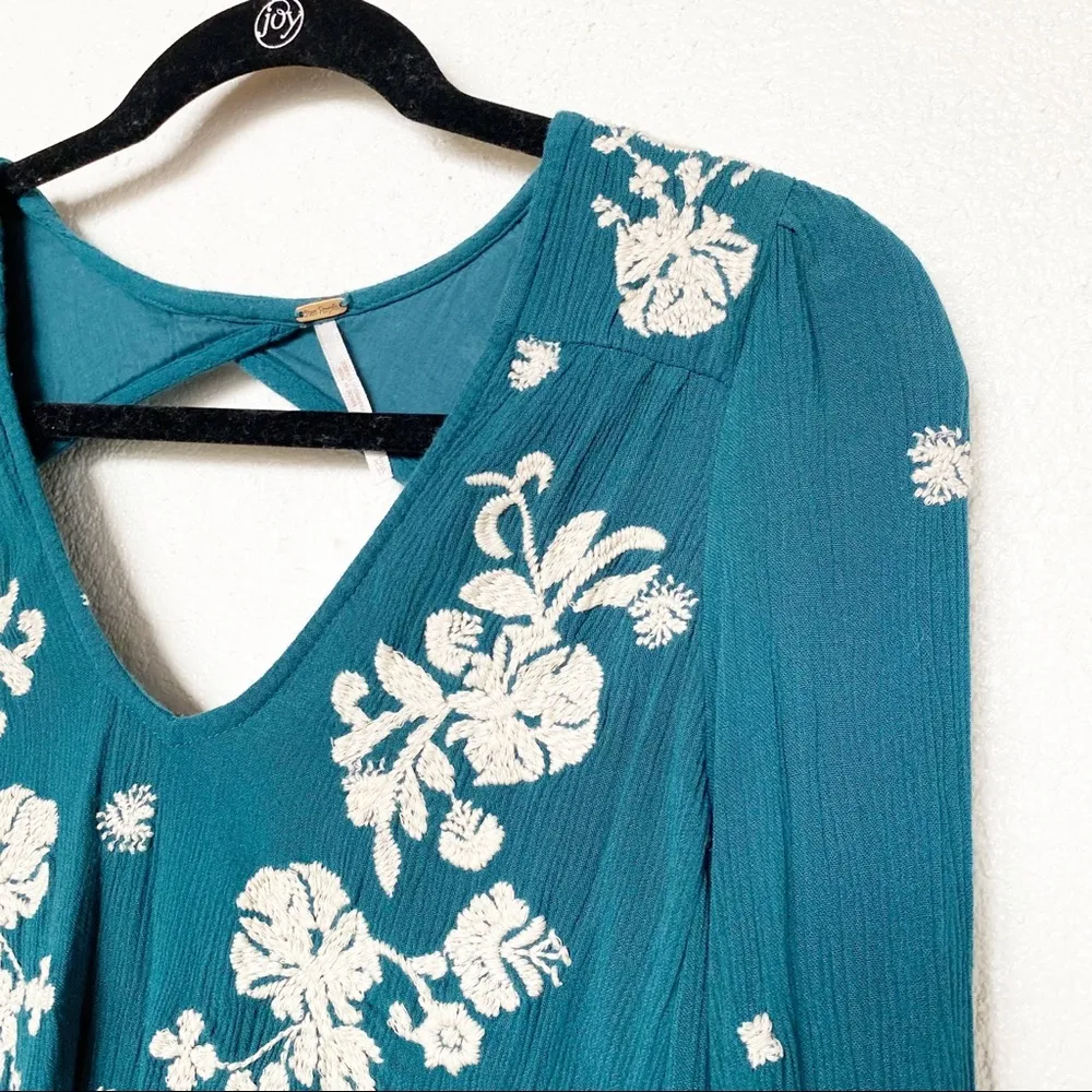 Free People Sweet Tennessee Embroidered Mini Dress Size XS - Image 3