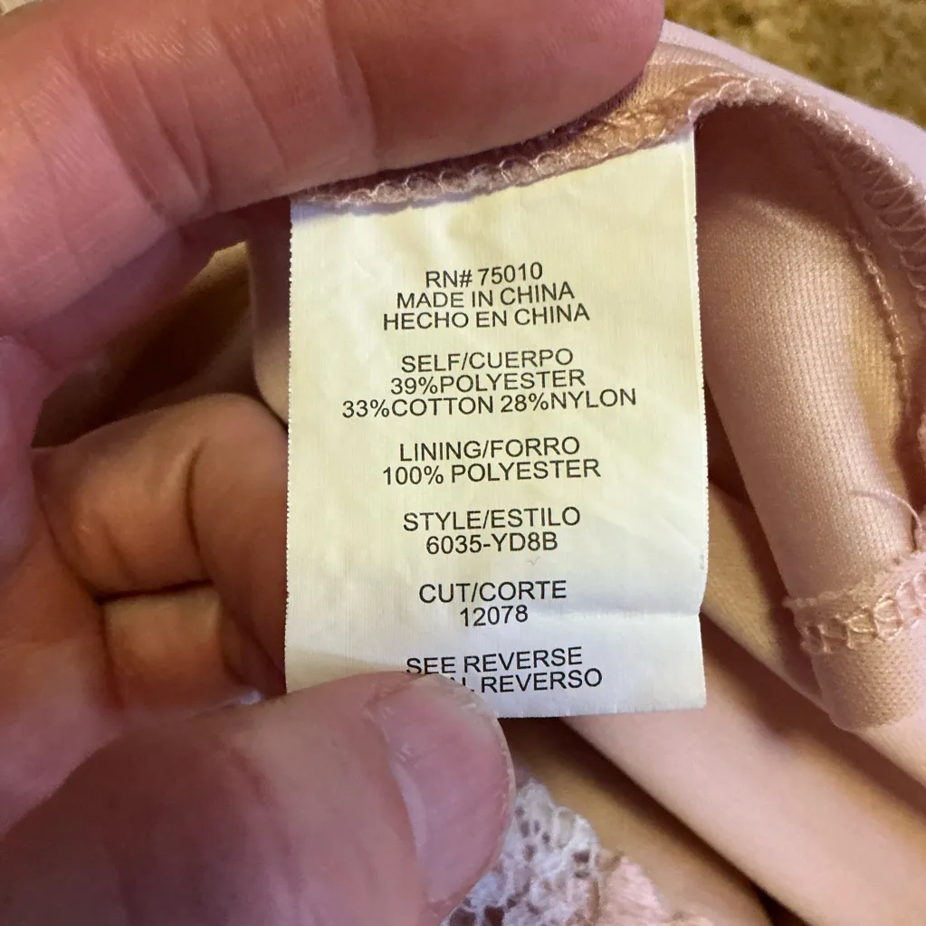 City Triangles Blush Pink Lace High Neck Sleeveless Mini Dress - Image 3