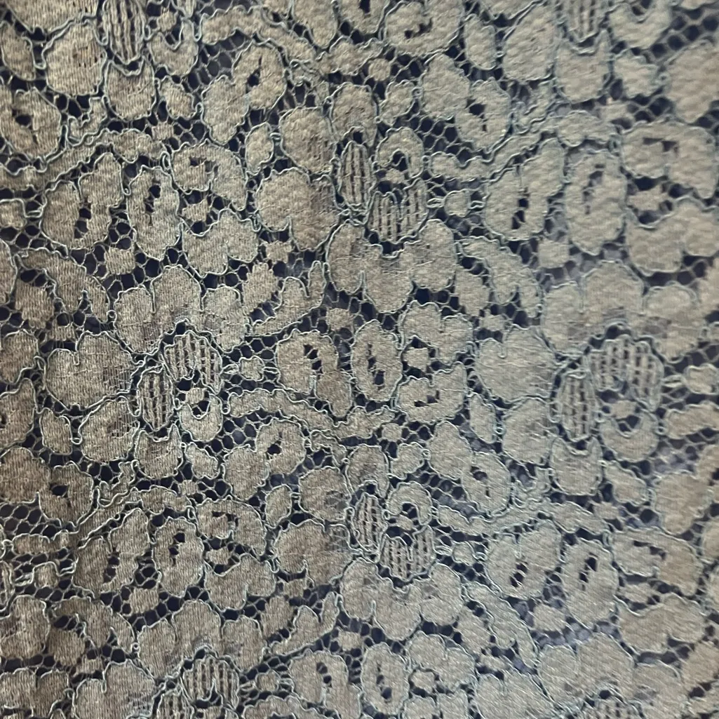 Banana Republic‎ Blue Lace Scalloped Hem Bell Flutter Sleeves Polo Dress Size XS - Image 11