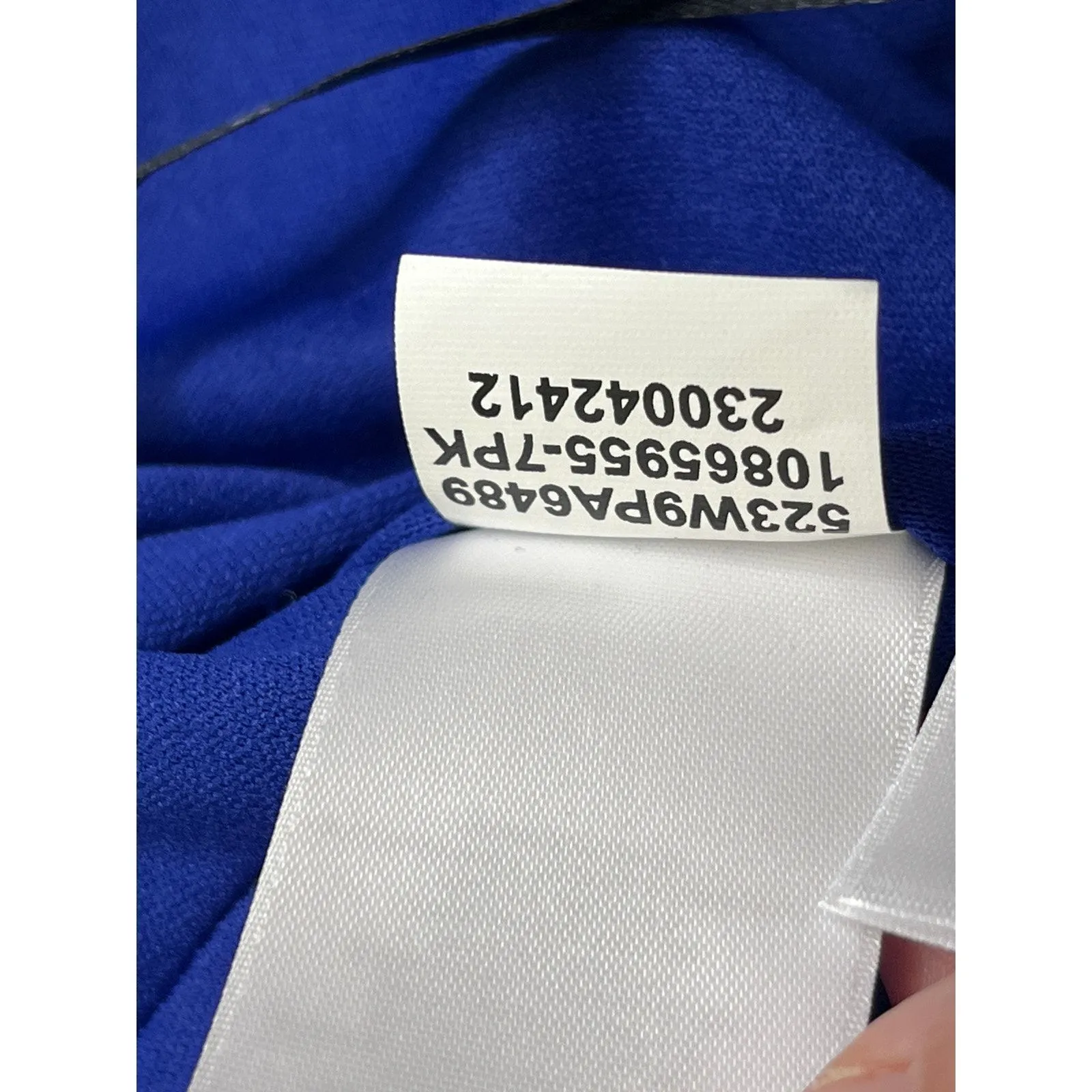 Kasper Plus Size Faux-Wrap Cap-Sleeve Dress Royal Blue, size 1X, NWT, MSRP $99 - Image 15