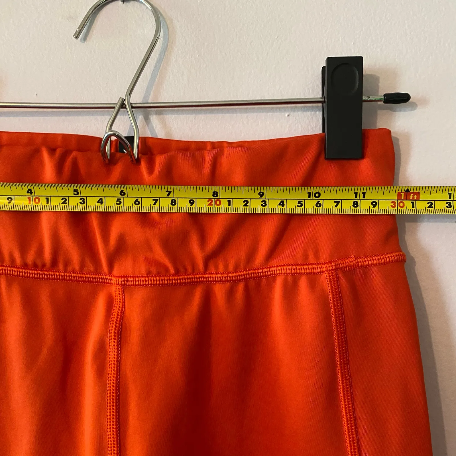 Savage X Fenty Sport Orange Biker Shorts Workout Women's size 12 / 14 Large - Image 8