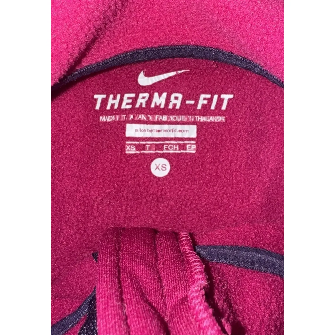 Nike Tehrmfit Hoodie‎ Women XS Full Zip Thumb Holes Fleece - Image 6