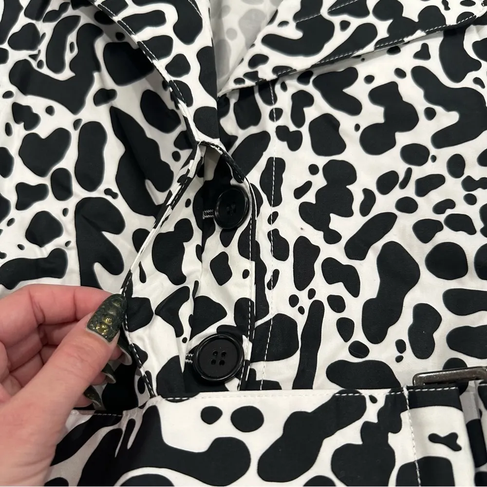 LITA by Ciara AMOUR COAT IN KING CHEETAH PRINT Trench Coat Size M MSRP $498 NWOT - Image 10