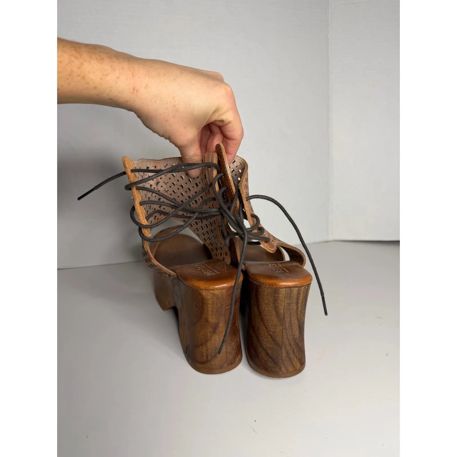 Free People x Bed Stu Mali/Mollie Clog Platform Size 9 Womens Shoe Brown - Image 6