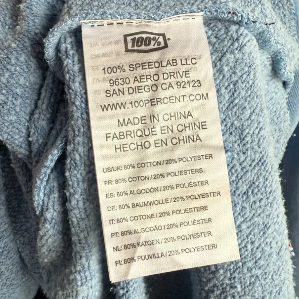 NWT 100% Blue THORUNN Fleece Pullover Crewneck Sweatshirt - Image 6