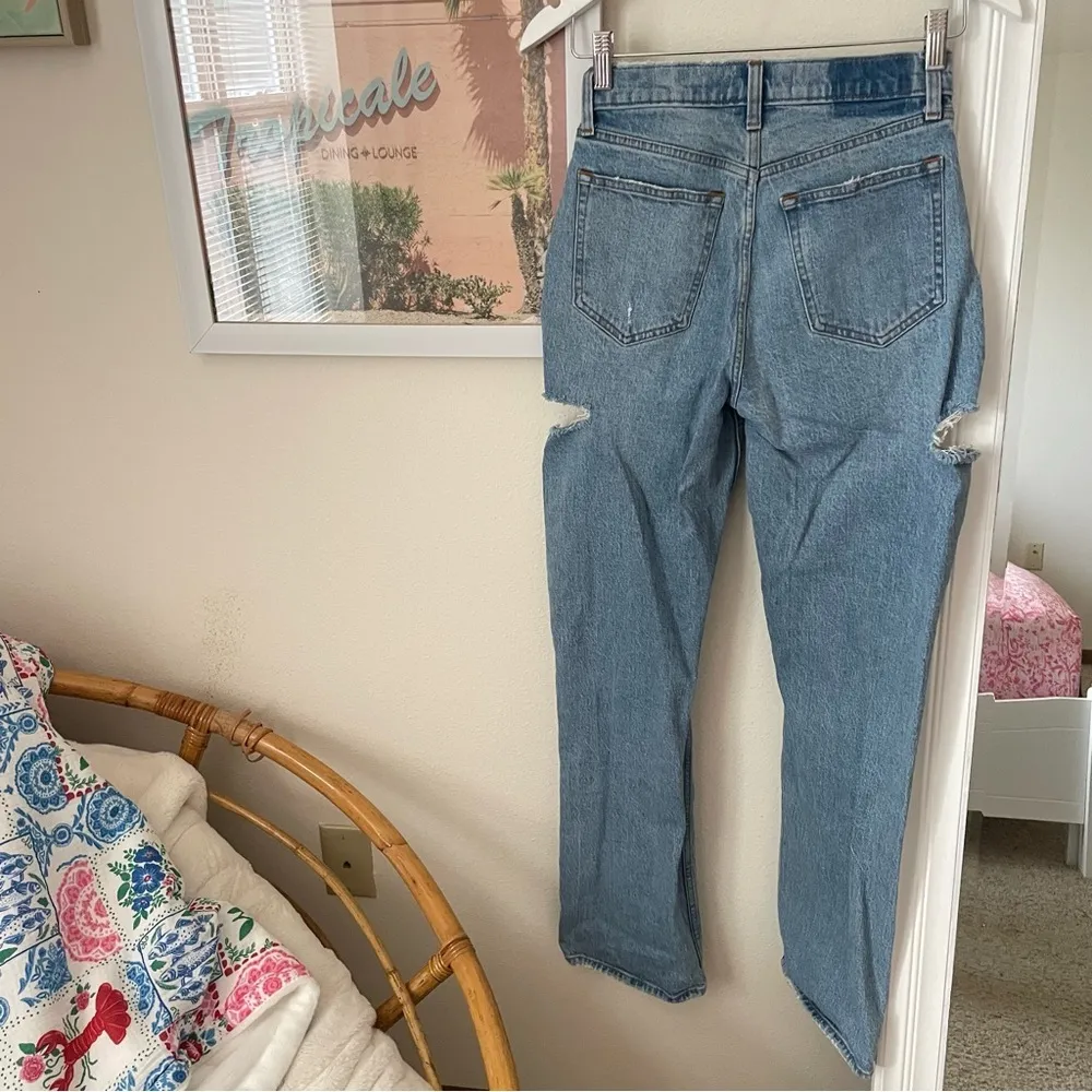 Abercrombie & Fitch The Baggy Mid Rise Side Slits Jeans Long - Image 8