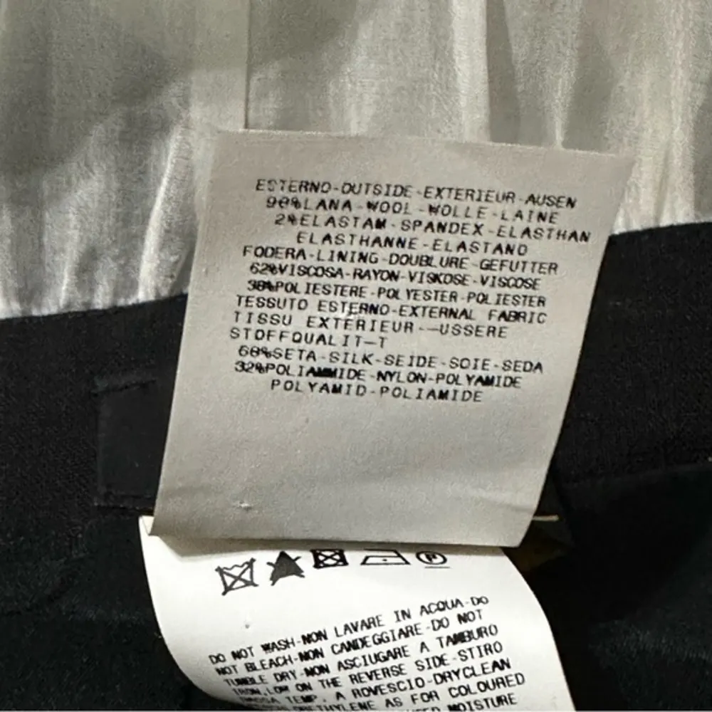 Just Cavalli Women’s Size 44 L Black Wool Gabardine Belted Midi Dress - Image 11