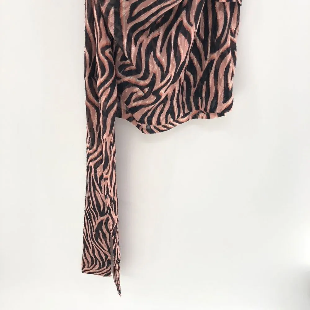 DUNDAS x REVOLVE Lana‎ Mini Dress in Natural Zebra Pink Size XXS - Image 5