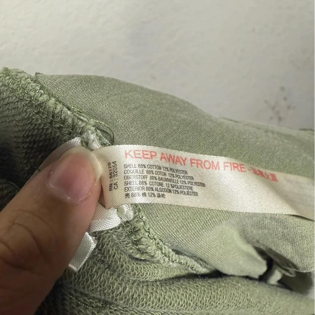 Anthropologie Daily Practice Moss Green Pintucked Column Lounge Pant Size Small - Image 6