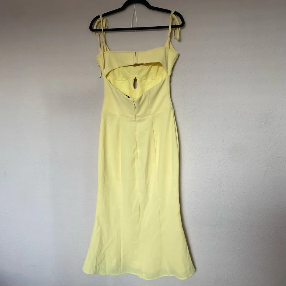 House‎ of CB size XS PLUS CUP  ‘Soren’ Buttercup Cutout Mermaid Midi yellow NWT - Image 6