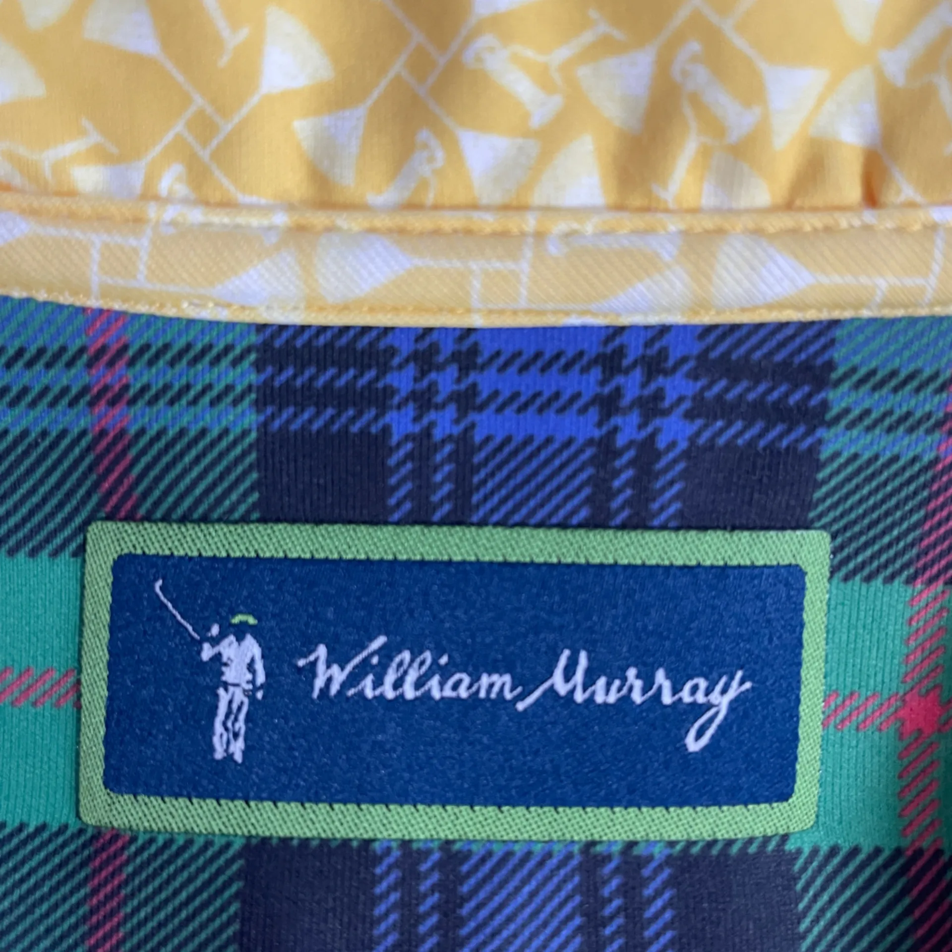 William Murray Martinis & Mowers Yellow Stretch Classic Polo Dress Sz M 💚🎀 Size M - Image 12