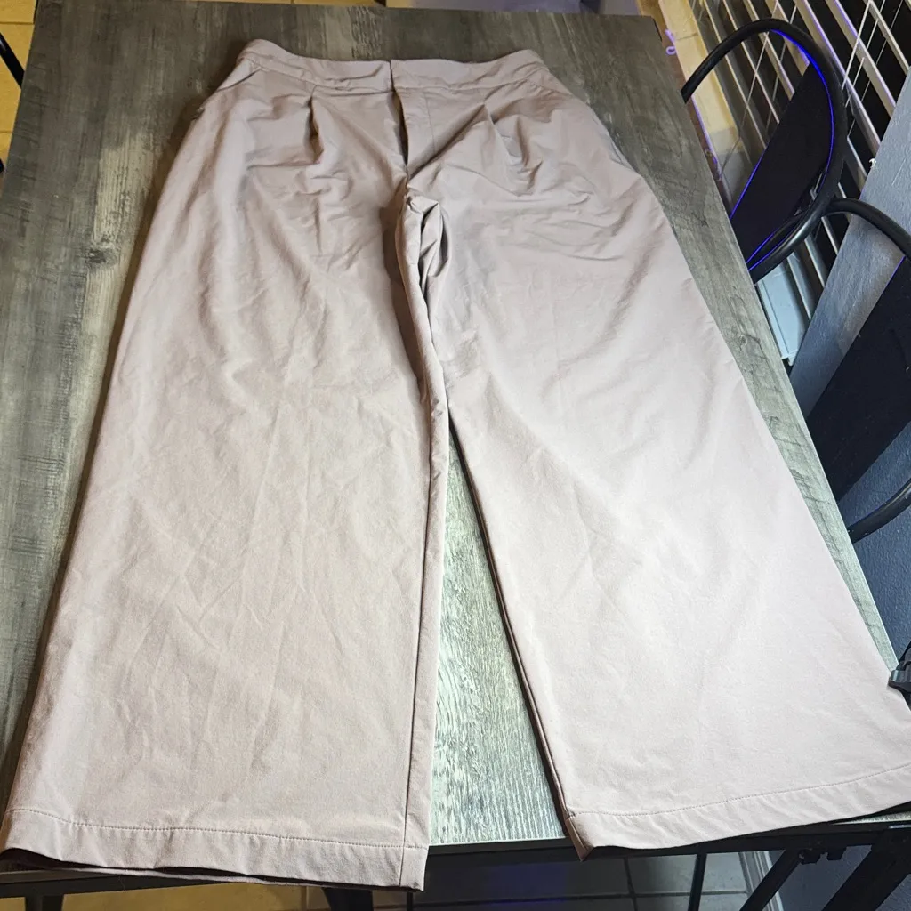 Figspro Medium Blush Pink Wide Leg Scrubs - Image 3