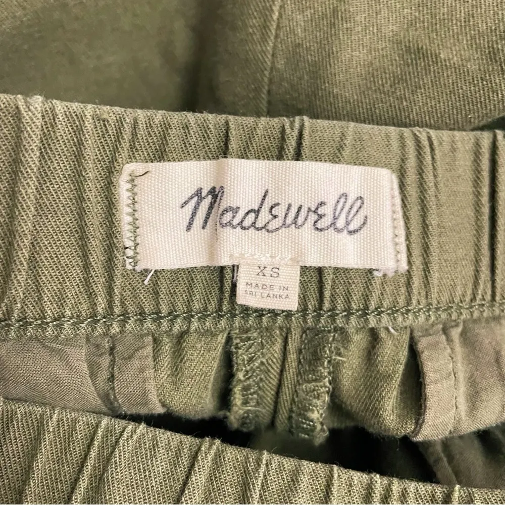 Madewell Classic Pull-On Cotton Shorts Olive Green Women’s Size XS Extra Small - Image 7