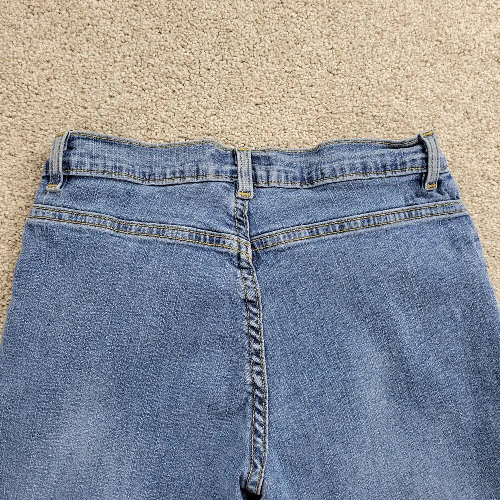 VTG 90s Route 66 Womens Jeans 4 Blue Bootcut Med Wash Mid Rise Stretch Denim - Image 5