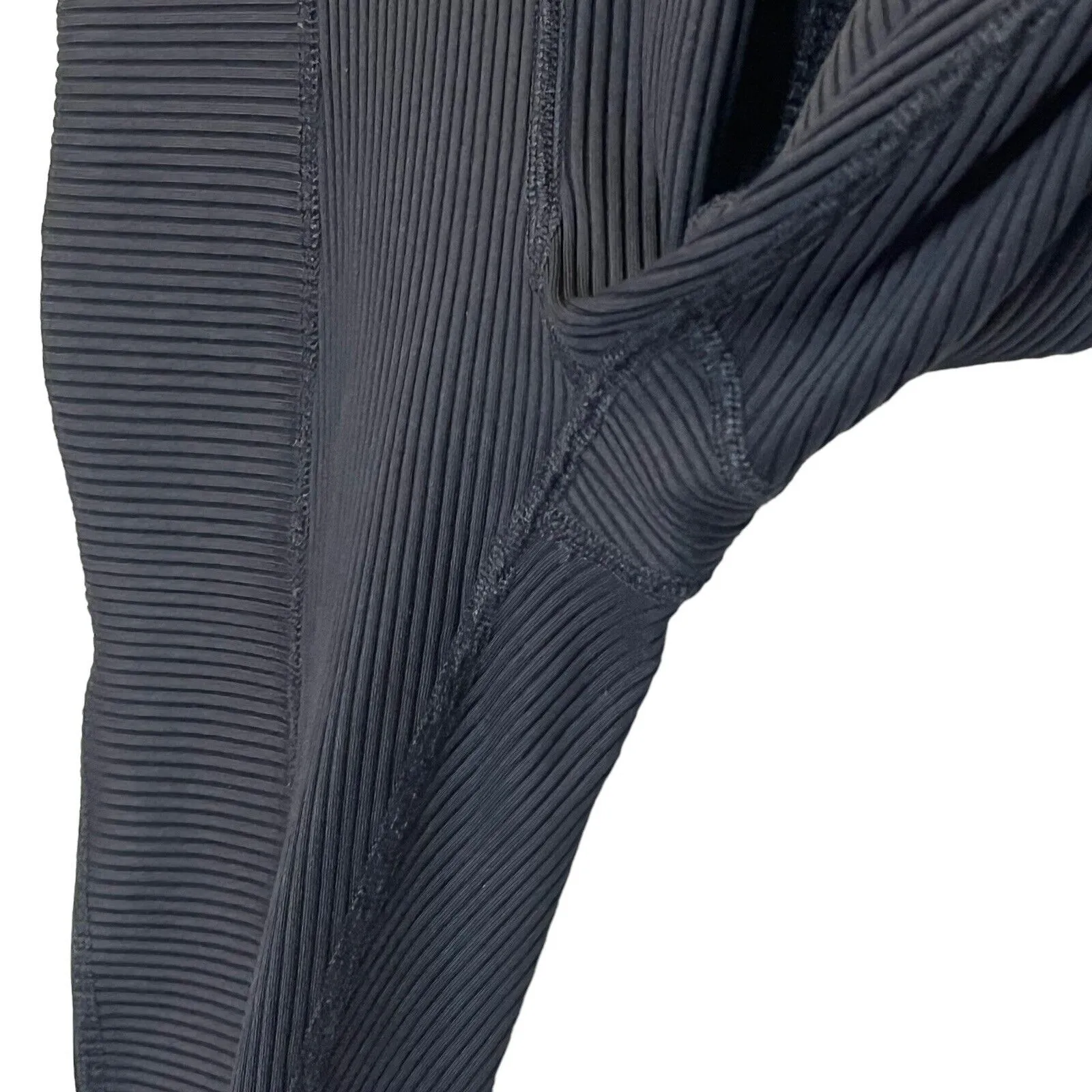 Years Of Ours Ribbed Knit Leggings Black Women’s Size Small High Waist Stretch - Image 8