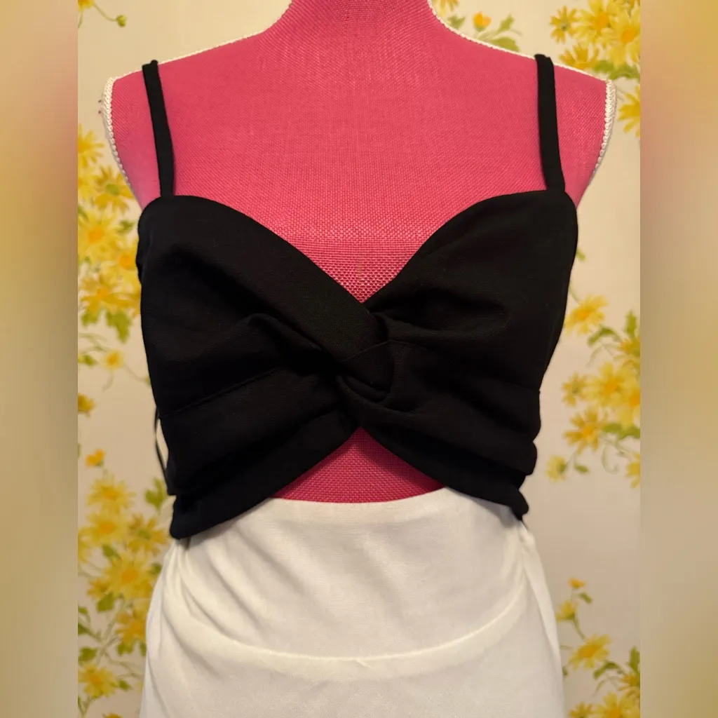 Two tone Black and White Maxi Dress size M Size M - Image 6