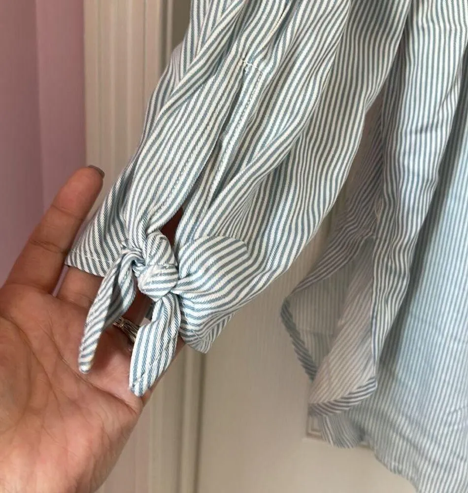 BDG striped off the shoulder tunic - Image 2