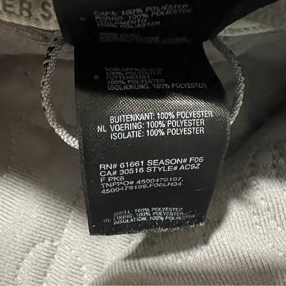 The North Face Insulated Jacket gray silver small - Image 11